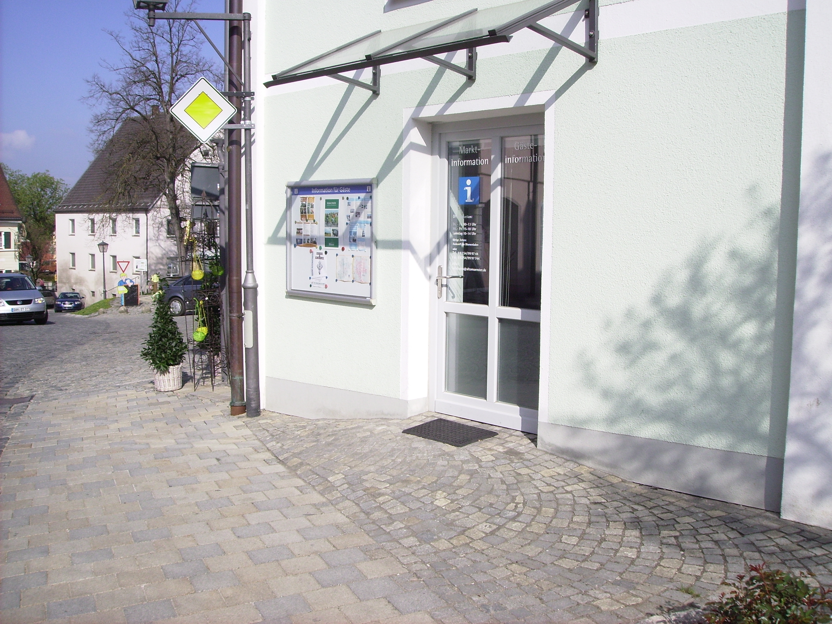 Infobüro Eingang zum Infobüro Altomünster