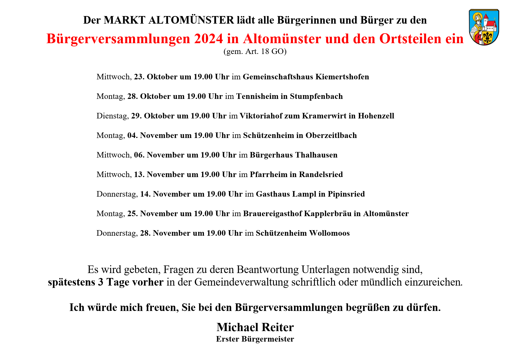 Bürgerversammlung 2024 Leider haben wir keinen Alternativtext zu diesem Bild. Wir arbeiten daran und bitten um Ihr Verständnis.