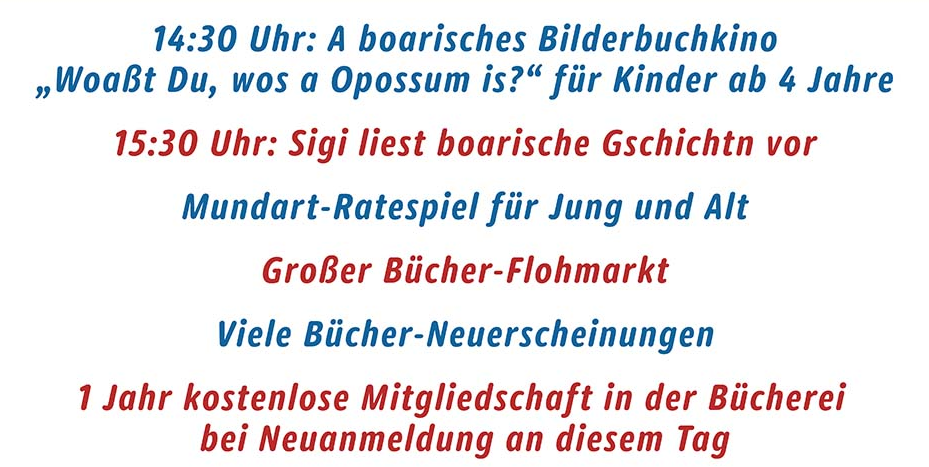 Vorlesetag Programm Leider haben wir keinen Alternativtext zu diesem Bild. Wir arbeiten daran und bitten um Ihr Verständnis.
